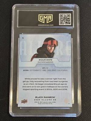 2025 Upper Deck Allure SE #6 Shaun White Black Rainbow GMA 10 - Thumbnail 2