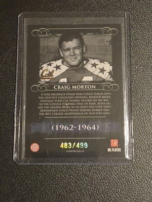2008 Press Pass Legends #57 Craig Morton Silver Holofoil #/499 - Thumbnail 2