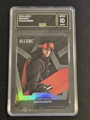 2025 Upper Deck Allure SE #6 Shaun White Black Rainbow GMA 10