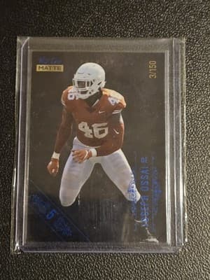 2021 Wild Card Matte White #MBC-50 Joseph Ossai 5 Stripe Black #3/150