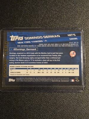 2017 Topps Chrome Update #HMT15 Domingo German - Thumbnail 2