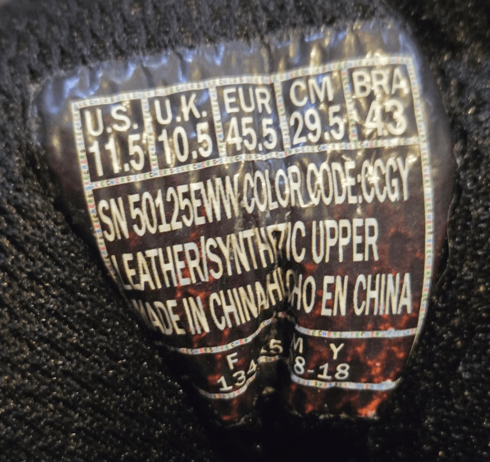 Skechers Men's Athletic Shoes Size 11.5 Gray Black Orange Running Sneakers - Thumbnail 2