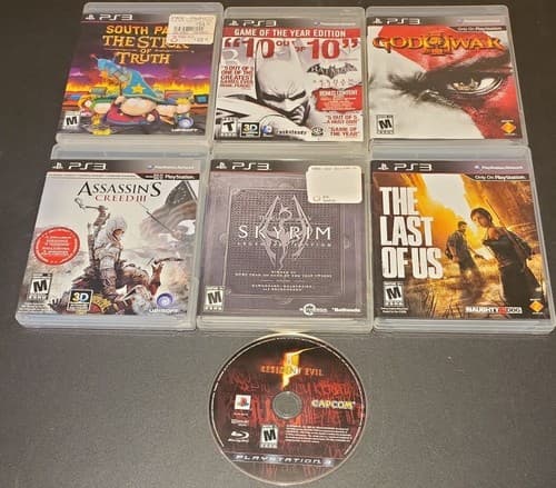 Action Adventure Ps3 Game Lot Of 7
