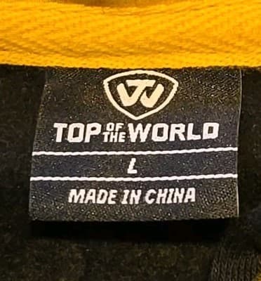 Iowa Hawkeyes Black Large Top Of The World Full Zip Hoodie Sweatshirt NWT - Thumbnail 3