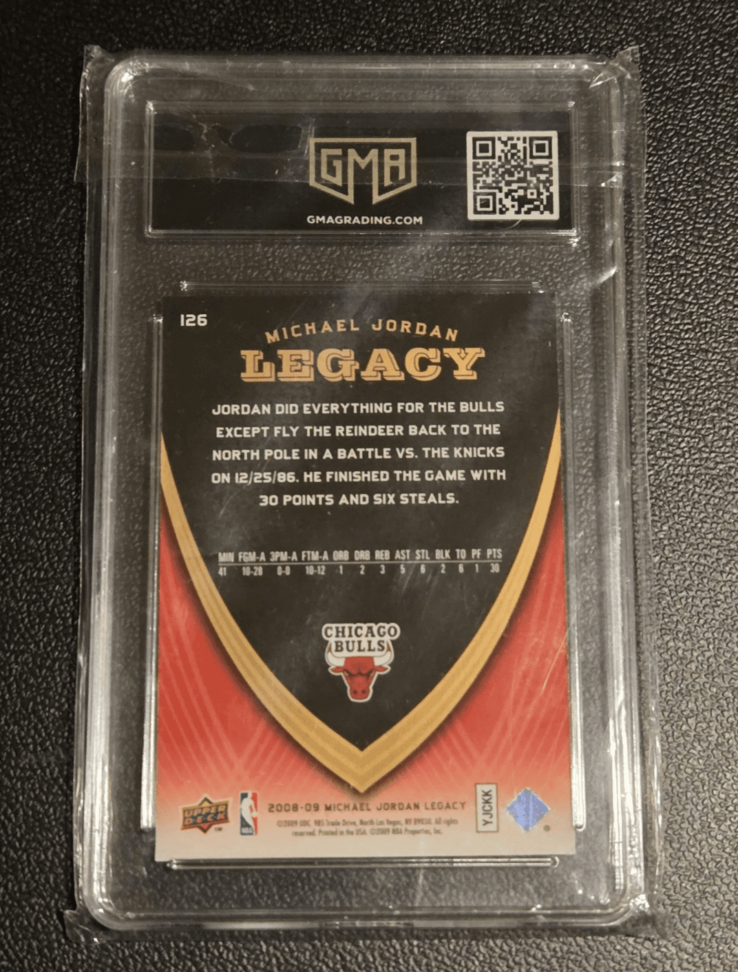 Vintage Chicago Bulls Snapback Hat + Michael Jordan & D.Rodman Graded card Lot - Thumbnail 7