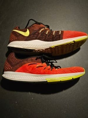 Nike Running Shoes Mens 11 Zoom Elite 8 Breathable Cushioned Low Top Red - Thumbnail 4