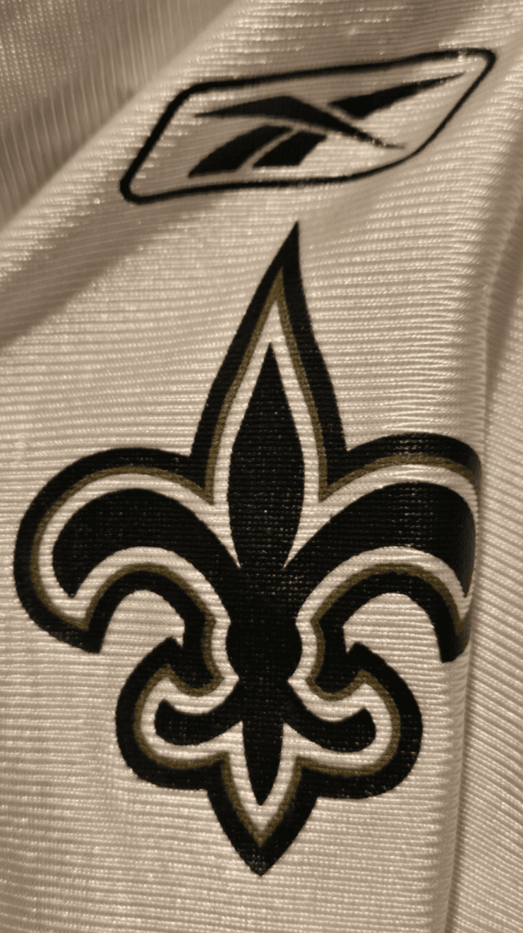 Reebok Reggie Bush New Orleans Saints #25 White Jersey Men’s L W/ smudge on back - Thumbnail 5