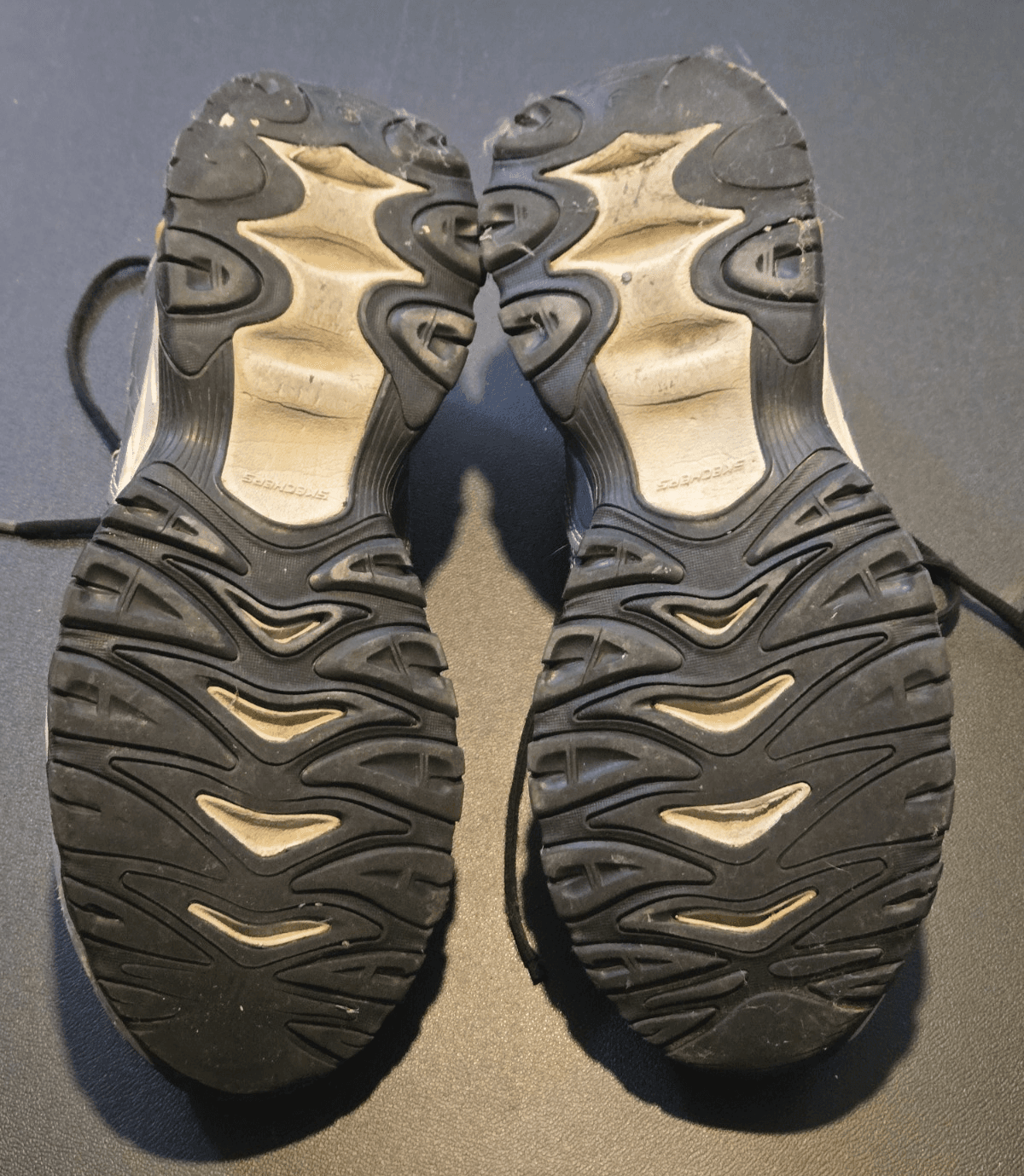 Skechers Men's Athletic Shoes Size 11.5 Gray Black Orange Running Sneakers - Thumbnail 3