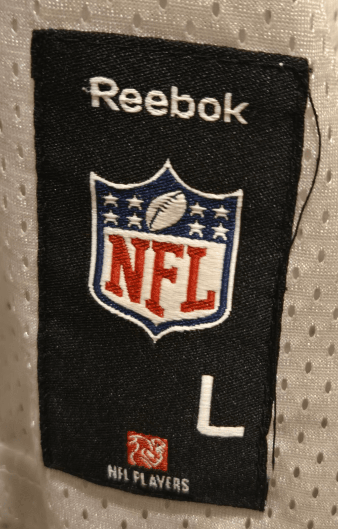 Reebok Reggie Bush New Orleans Saints #25 White Jersey Men’s L W/ smudge on back - Thumbnail 6