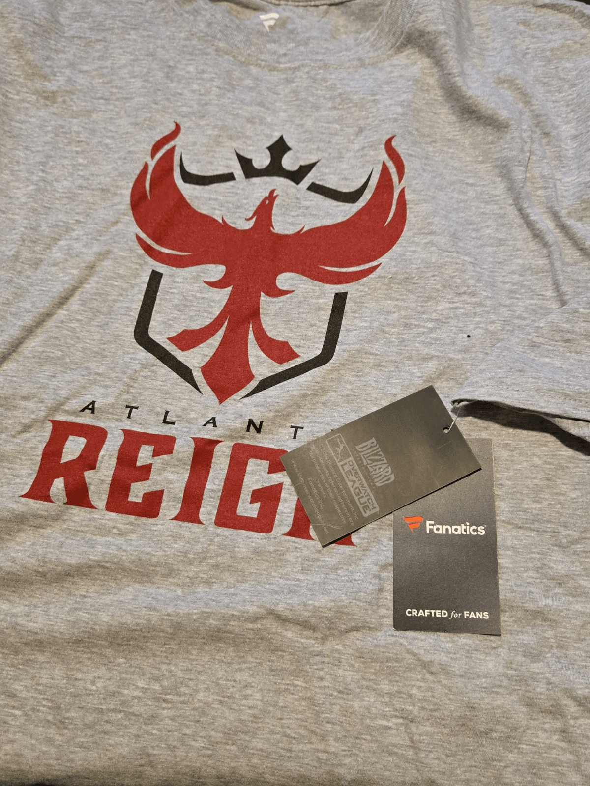 Atlanta Reign Overwatch League TShirt 3XL Gray Fanatics NWT Esports Blizzard OWL