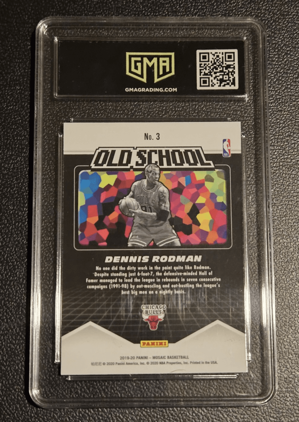 Vintage Chicago Bulls Snapback Hat + Michael Jordan & D.Rodman Graded card Lot - Thumbnail 8