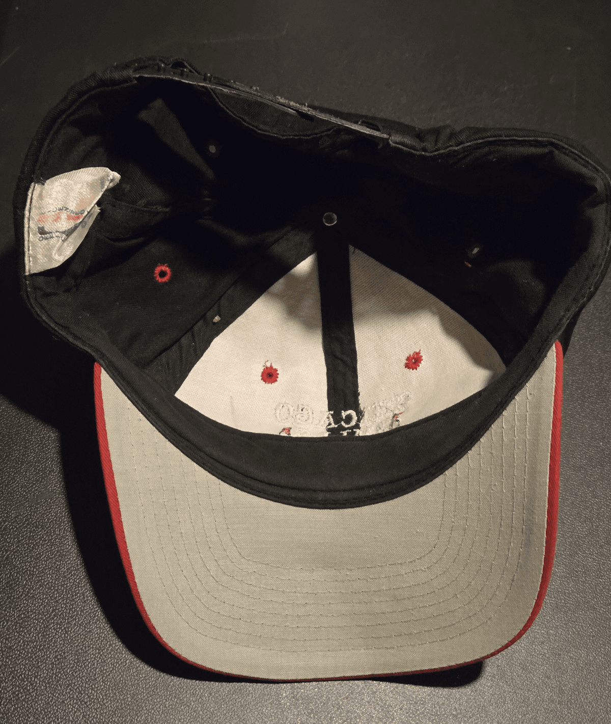 Vintage Chicago Bulls Snapback Hat + Michael Jordan & D.Rodman Graded card Lot - Thumbnail 6