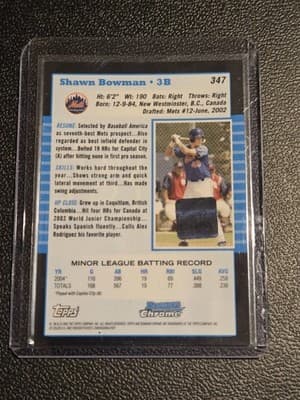 2005 Bowman Chrome #347 Shawn Bowman - Thumbnail 2