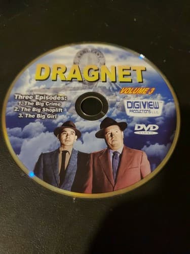 Dregnet Volume.3/three episodes Dvd,Disc Only
