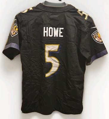 Kids M Baltimore Ravens Howe #5 Jersey Black New W Tags