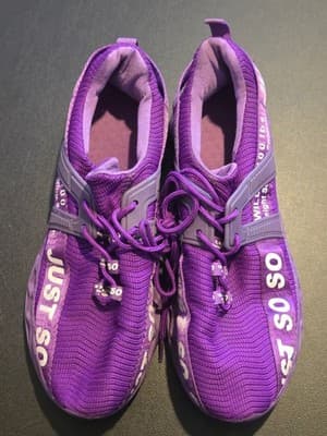 Unbranded Sneakers Unisex EU 43 Purple Knit JUST SO Slip On Athletic Shoes