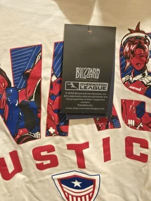 Overwatch League Washington Justice Long Sleeve Shirt – Fanatics Men’s Large NWT - Thumbnail 2