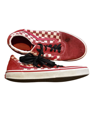 Vans Old Skool different size 6/3 2 different size Red Checkerboard Skate Shoes - Thumbnail 5
