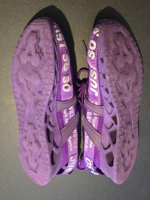 Unbranded Sneakers Unisex EU 43 Purple Knit JUST SO Slip On Athletic Shoes - Thumbnail 3