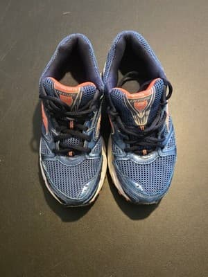 Saucony Running Shoes Womens 6.5 Blue Coral Mesh Leather Athletic Sneakers