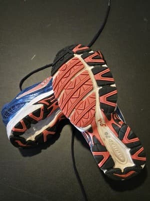 Saucony Running Shoes Womens 6.5 Blue Coral Mesh Leather Athletic Sneakers - Thumbnail 5