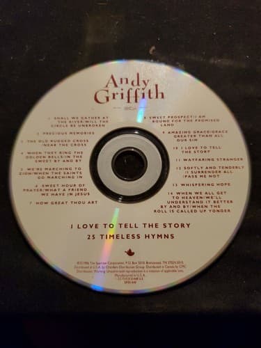 Andy Griffith Dvd Disc Only