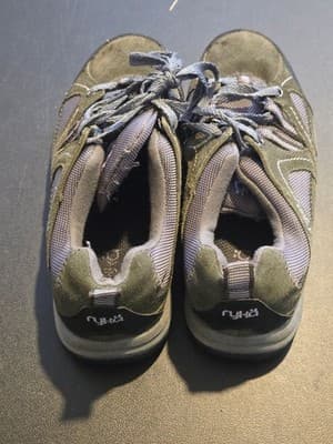 Ryka Sneakers Womens 6W Olive Gray Lace Up Walking Hiking Athletic Comfort Shoes - Thumbnail 3