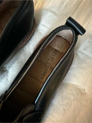 Kelsi Dagger Brooklyn Black Penny Loafers Whipstitch Detail Size 5 US / 35 EU - Thumbnail 5