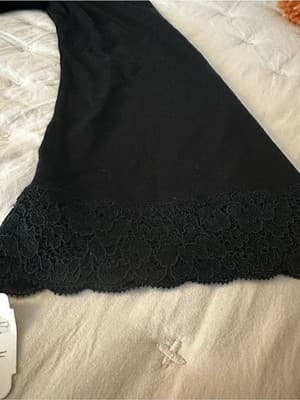 Natori Black Lace-Trim Sleep Shirt Size S NWT — From Neiman Marcus - Thumbnail 3