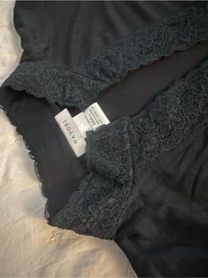 Natori Black Lace-Trim Sleep Shirt Size S NWT — From Neiman Marcus - Thumbnail 6