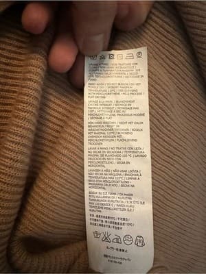 Max Mara 100% Cashmere Ribbed V-Neck Sweater Camel Size S - Thumbnail 8