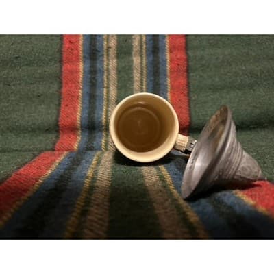 2 Large 20th Century German Ceramic Beer Stein with Pewter Lid - Thumbnail 4