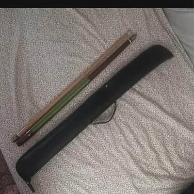 Vintage 2-Piece Billiard Pool Cue Set with Case 60s-70s
