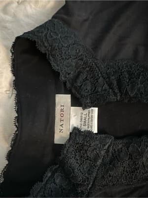 Natori Black Lace-Trim Sleep Shirt Size S NWT — From Neiman Marcus - Thumbnail 5