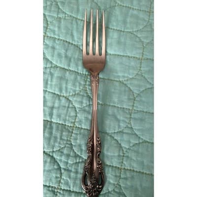 Oneida Community Brahms 39 Pc Lot Discontinued Pierced Handle Rose Stainless USA - Thumbnail 11