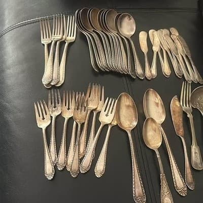 antique flatware set
