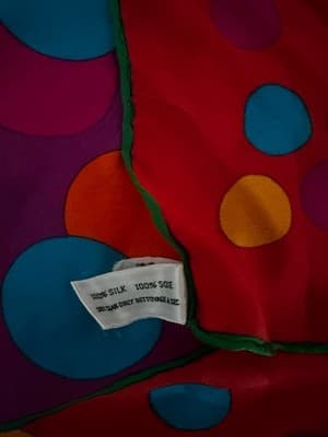 Vintage Yves Saint Laurent YSL 100% Silk Scarf Large Square 46” - Thumbnail 2