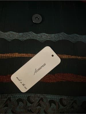 Material Things by Janet C Handmade Mixed Textile Crossbody Bag USA NWT - Thumbnail 6