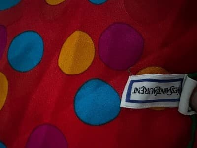 Vintage Yves Saint Laurent YSL 100% Silk Scarf Large Square 46” - Thumbnail 8