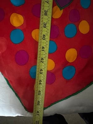 Vintage Yves Saint Laurent YSL 100% Silk Scarf Large Square 46” - Thumbnail 9