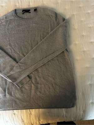 AllSaints 100% Cashmere Crewneck Sweater Grey Size M - Thumbnail 3