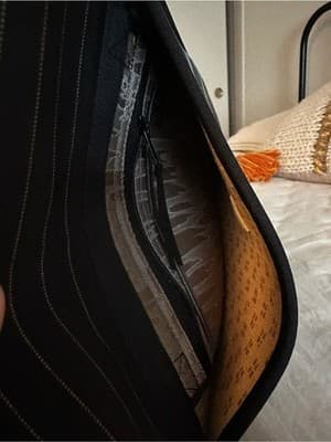 Material Things by Janet C Handmade Mixed Textile Crossbody Bag USA NWT - Thumbnail 4