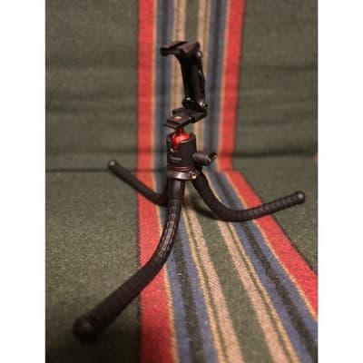 Portable Camera Tripod, Mini Flexible Stand for Phone with Cold Shoe Phone Mount - Thumbnail 3