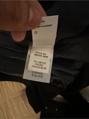 PAIGE “Calico Blue” 100% Silk Open Collar Blouse Size 10 - Thumbnail 9