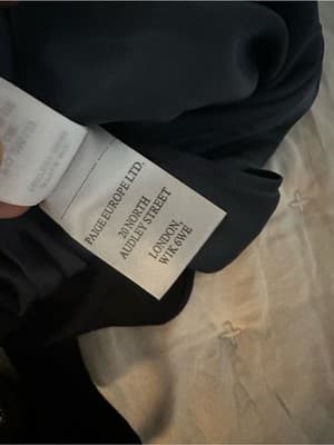 PAIGE “Calico Blue” 100% Silk Open Collar Blouse Size 10 - Thumbnail 11