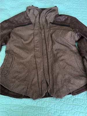 Beate Heymann Streetcouture Jacket Brown Faux Leather Bronze US 8 EU 38