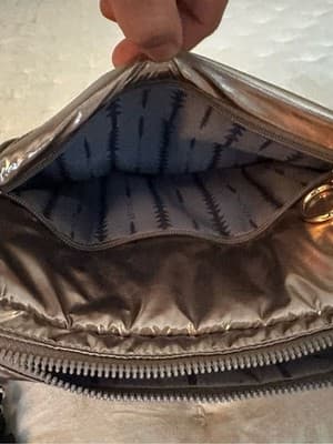Thacker NYC Puffer Crossbody Bag Metallic Bronze NWT - Thumbnail 7