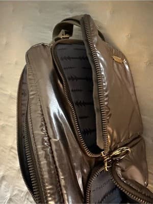Thacker NYC Puffer Crossbody Bag Metallic Bronze NWT - Thumbnail 5