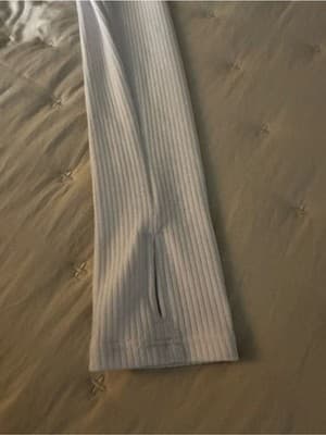 Alo Yoga Ribbed Mock Neck Long Sleeve Top White NWT Size S - Thumbnail 7