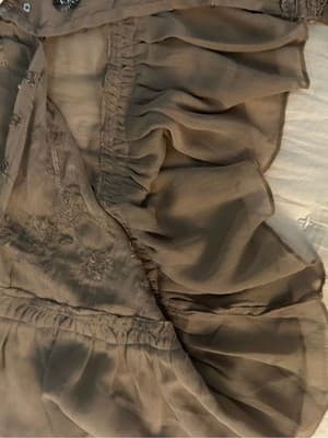 Free People Intimately Beaded Sequin Cami Taupe Lace Trim XL NWT - Thumbnail 7